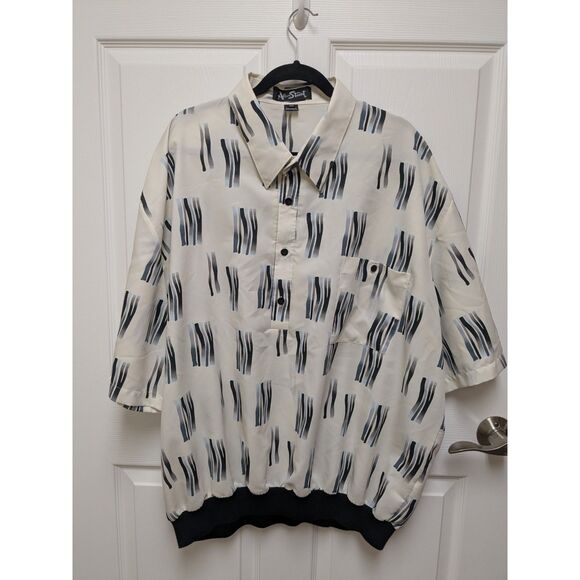 Vintage Alan Stuart 3XL Abstract Pullover Shirt - 90s Style - Picture 1 of 10